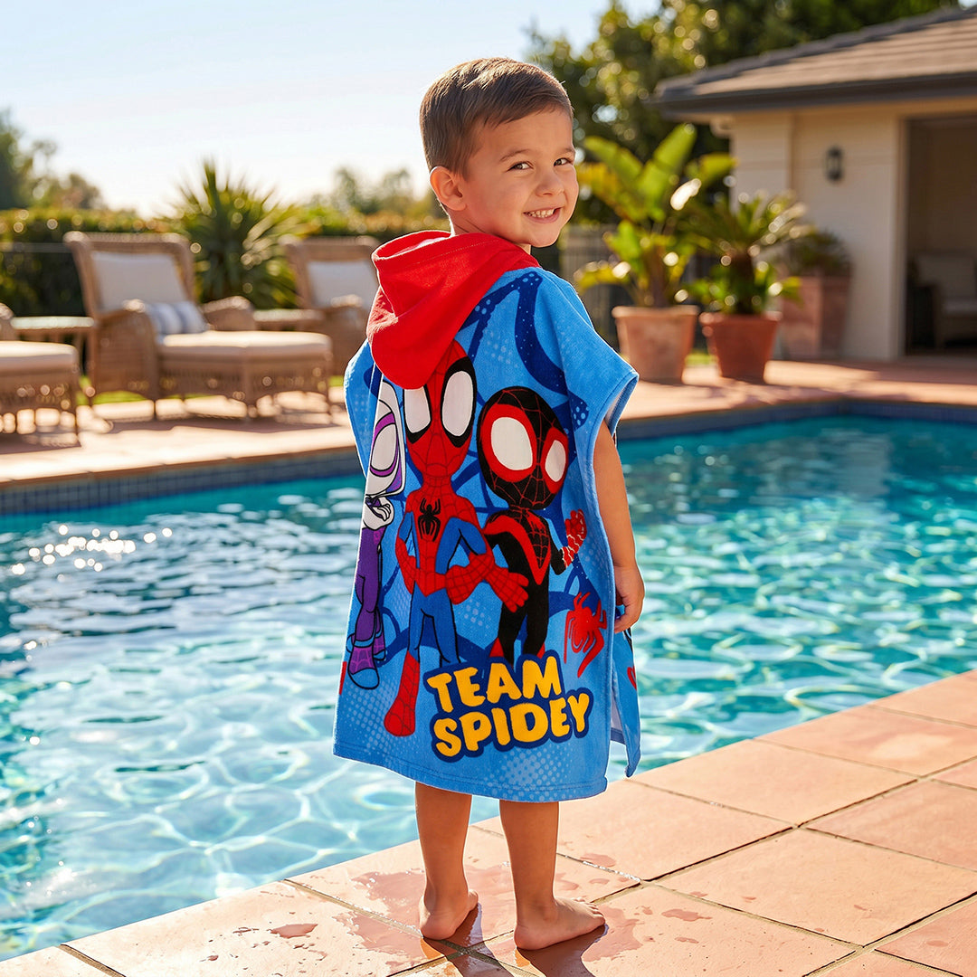 Toalla Capucha Infantil Disney Team Spidey