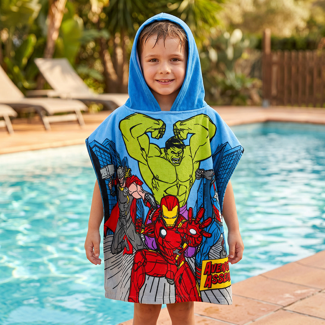 Toalla Capucha Infantil Disney Avengers
