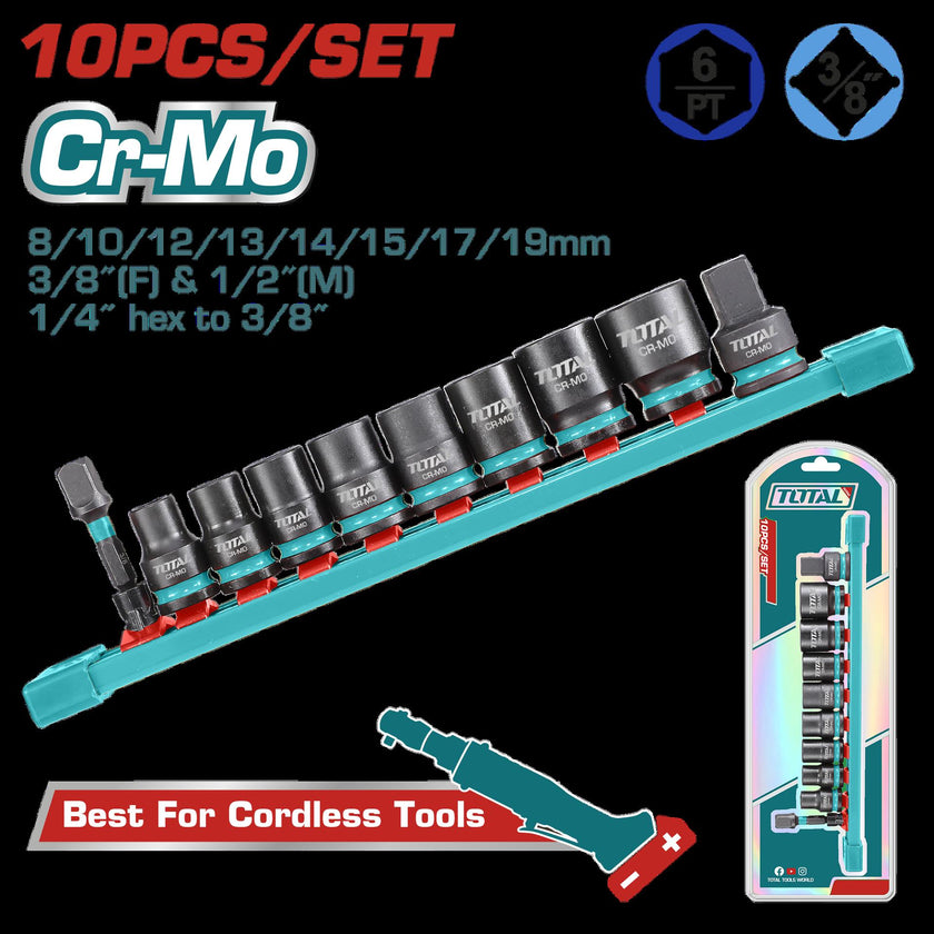 Copas De Impacto 38  Juego X 10Pzs 8  19 Mm  Industrial Super Total Thtisd38104