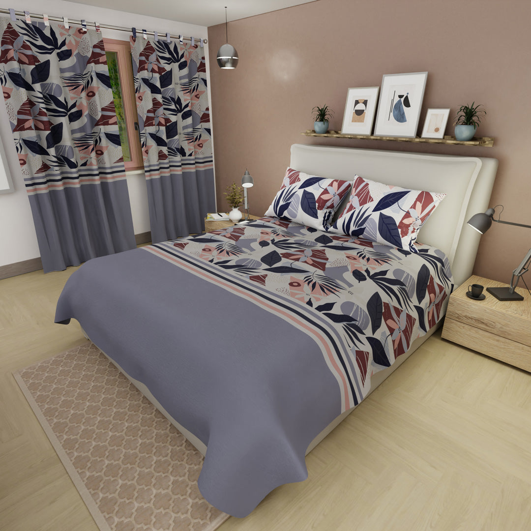 Juego De Sábanas Microfibra Suavizada Penumbras Rosicler