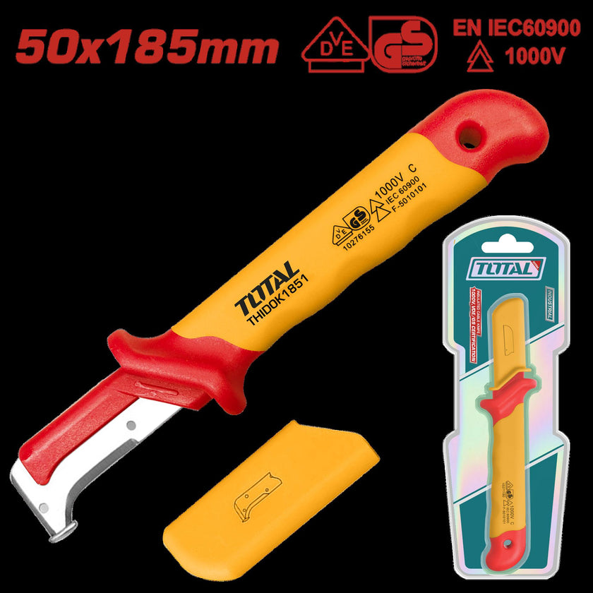 Cuchillo Pelacable 185Mm Aislado Recto Industrial Super Total Thidck1851