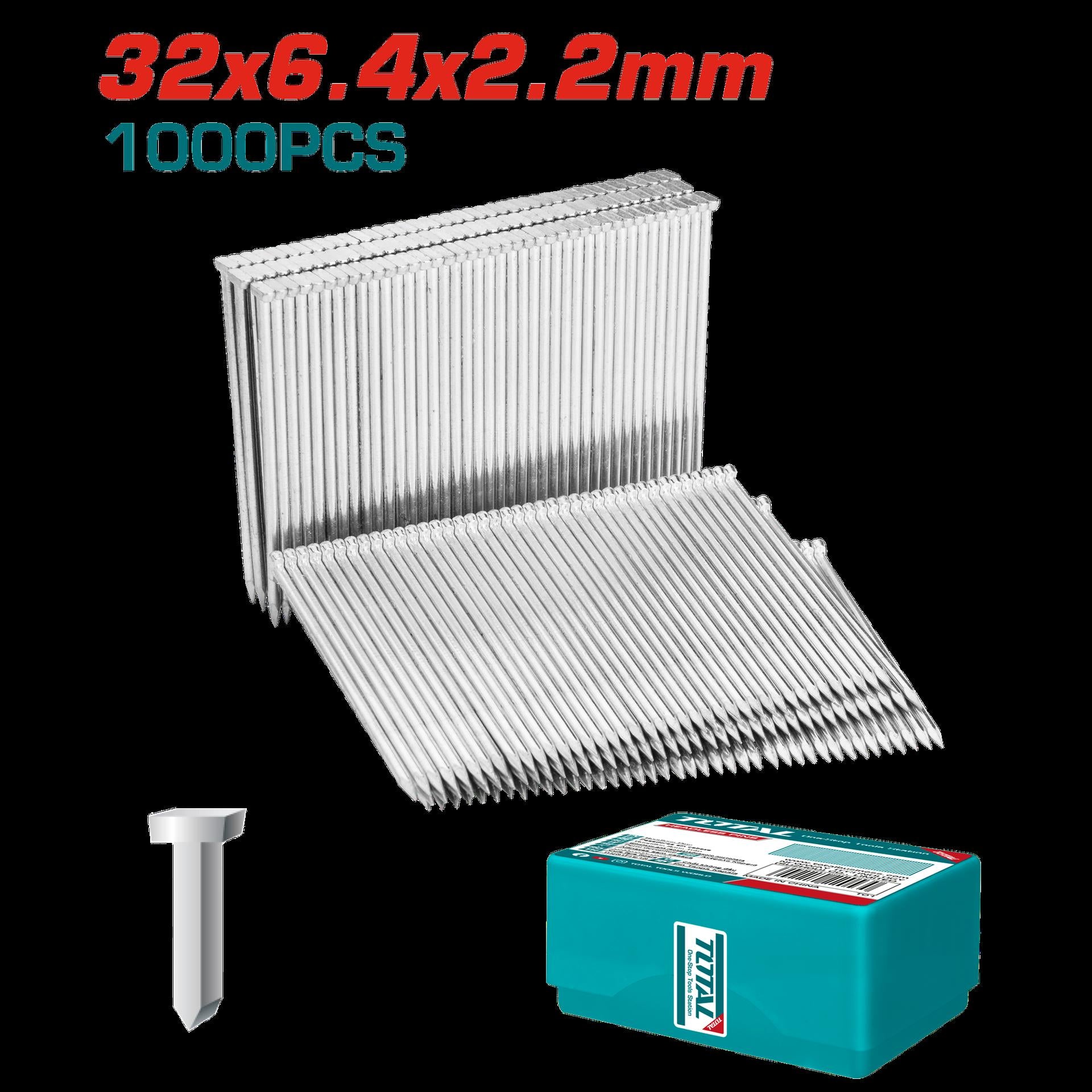 Clavo 32Mm Para Clavadora Neumatica 1000 Pzs Total Tac918323