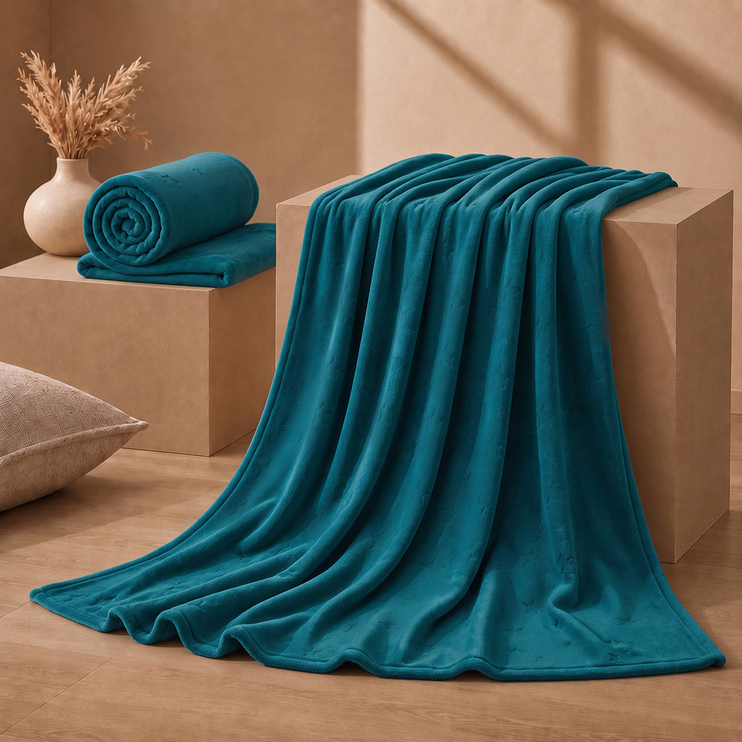 Cobija Comfortsoft Azul Petróleo Suave