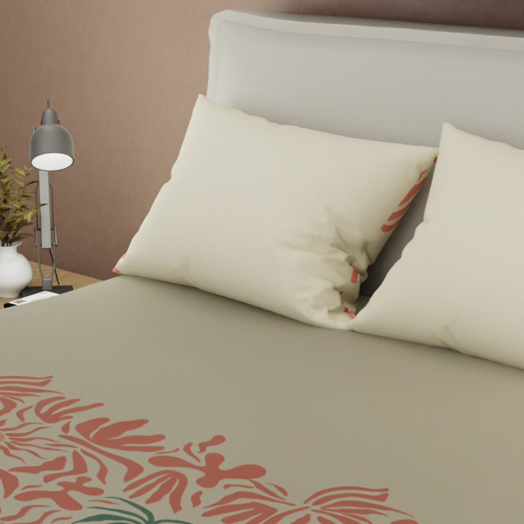 Juego De Sábanas Con Cortinas Helecho Topacio
