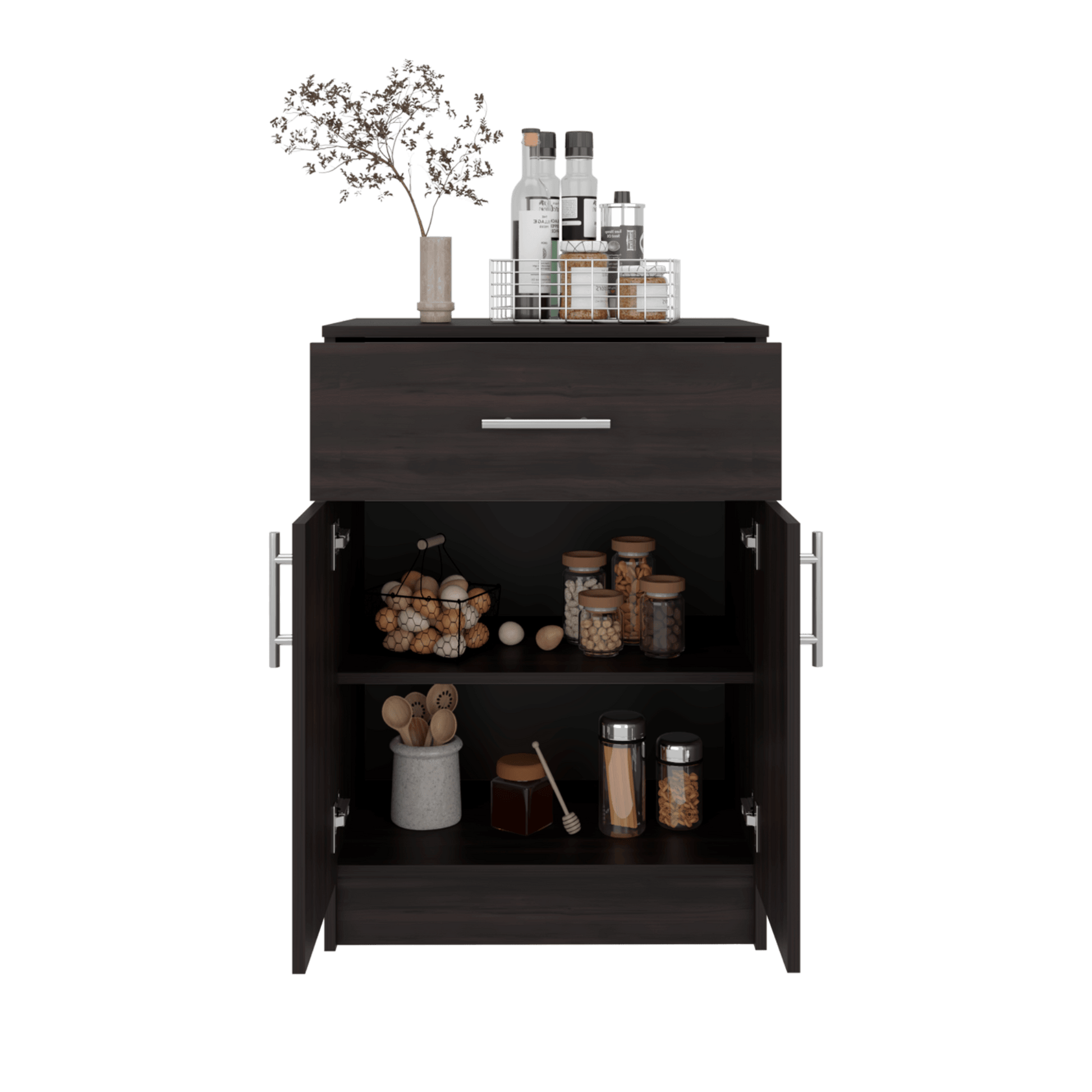 Mueble Auxiliar Cocina Mayorca 85X60X40 Rta Nogal Zf