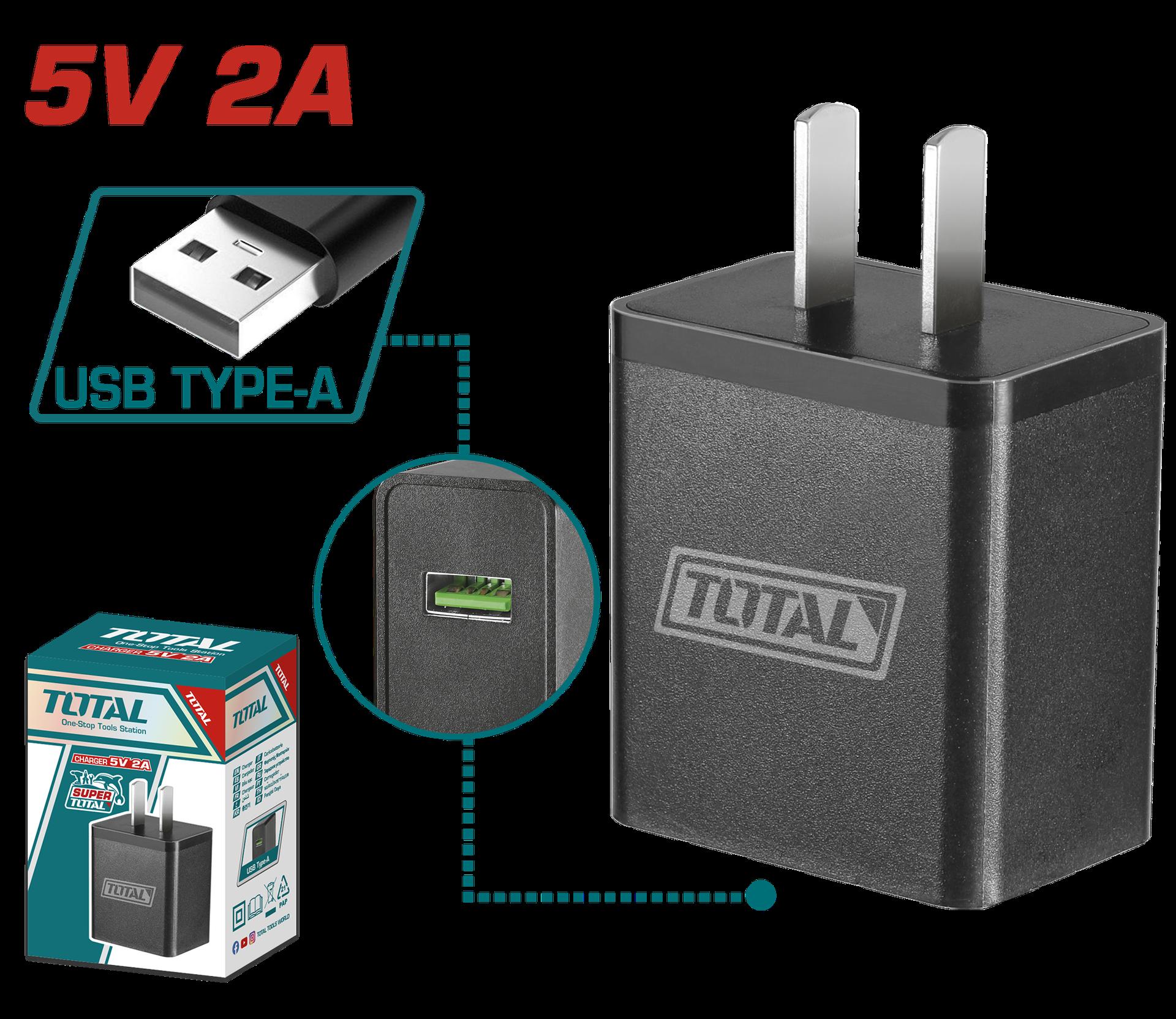 Cargador 5V Entrada Usb Super Total Utcli120502