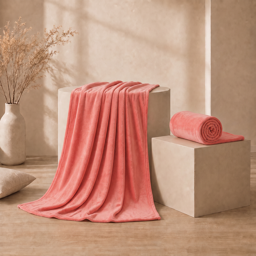 Cobija Piel Durazno Soft Rosa Curuba
