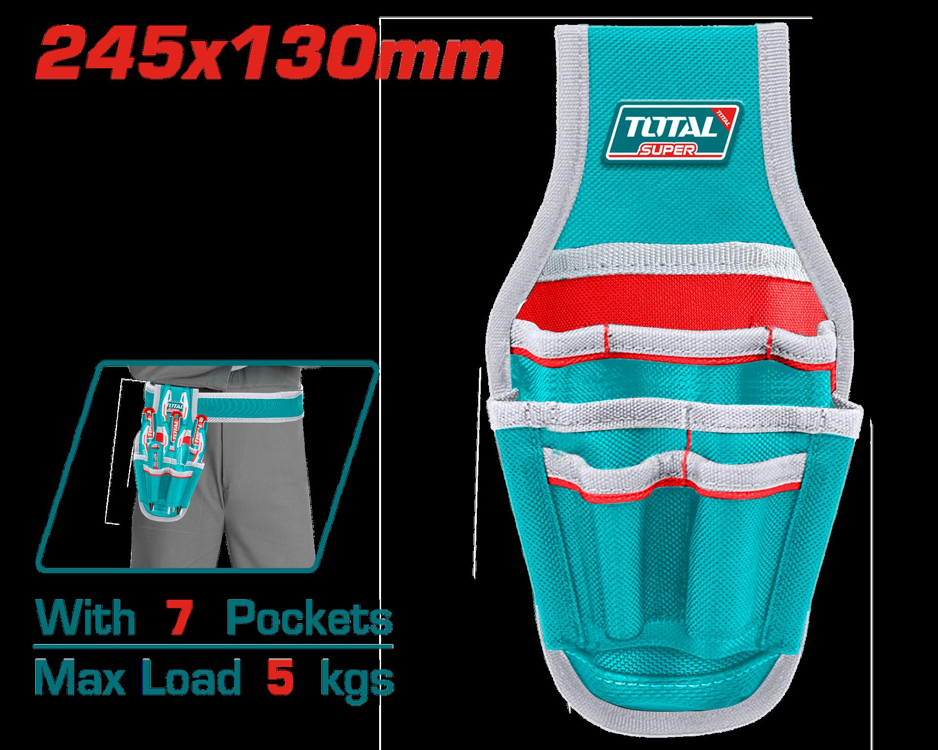 Porta Herramienta De 7 Bolsillos Capacidad Maxima 5Kg Total Tht16P40125