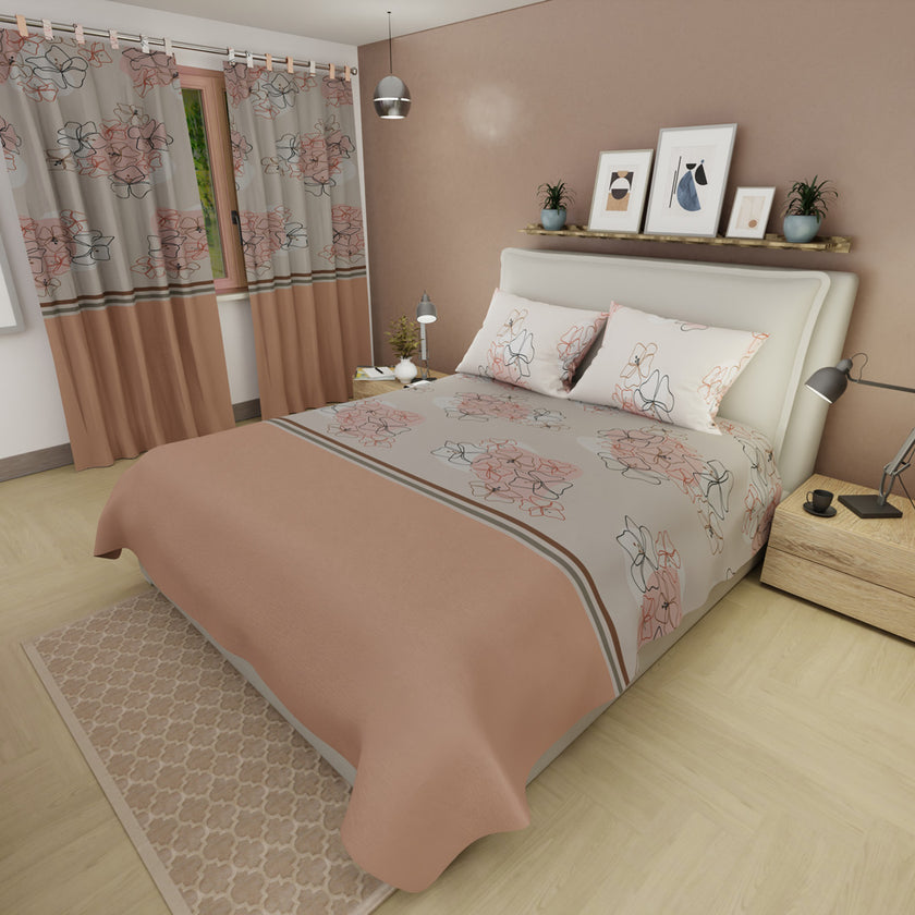 Juego De Sábanas Microfibra Suavizada Sinfonía Zafiro
