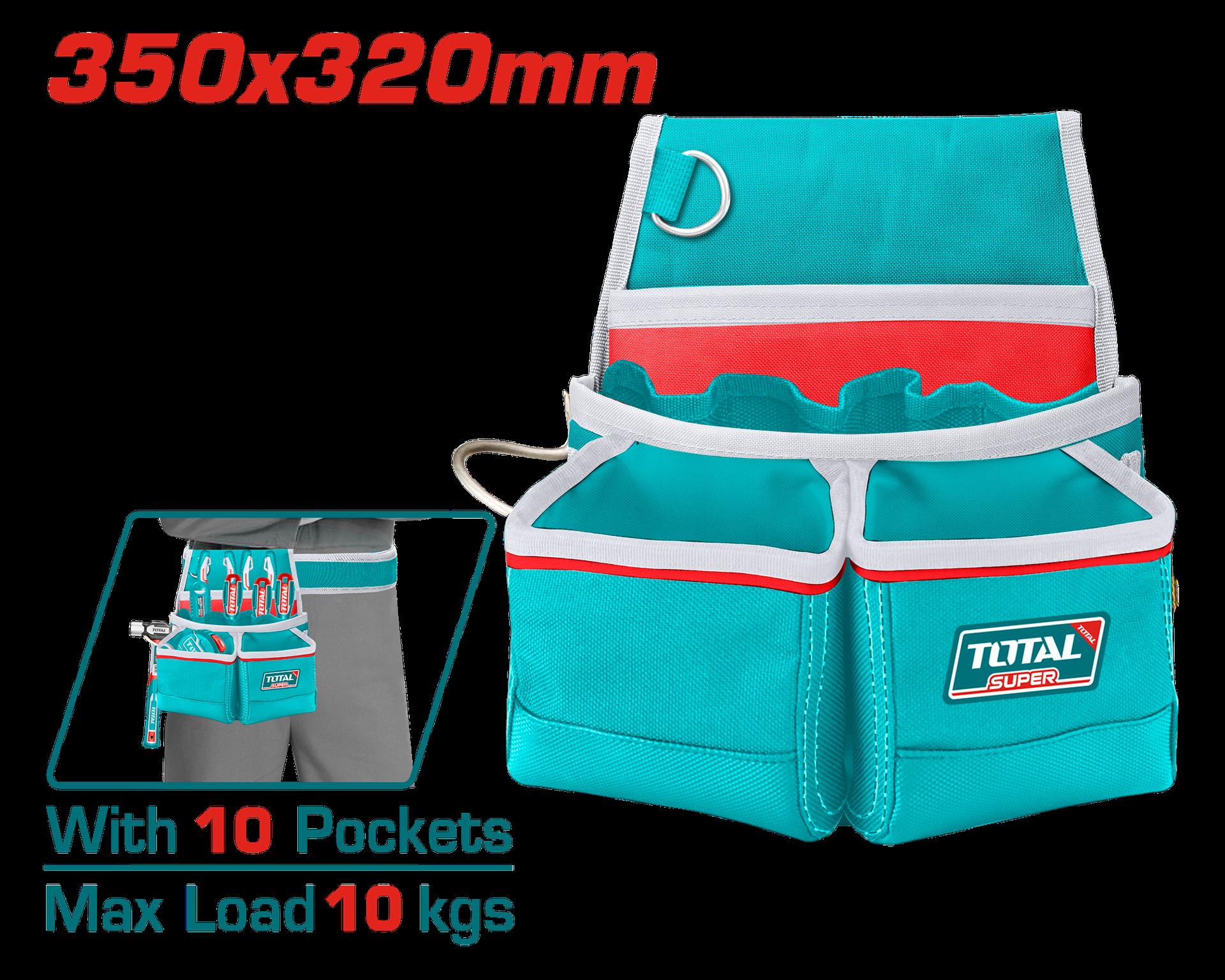 Porta Herramienta De 10 Bolsillos Capacidad Maxima 10Kg Total Tht16P10125