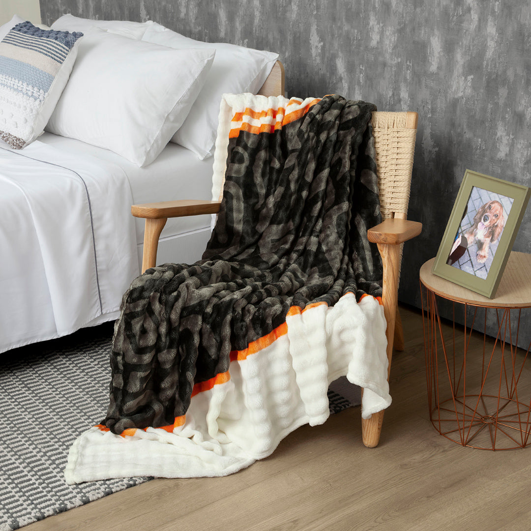 Cobija Burbuja Leopard Fleece