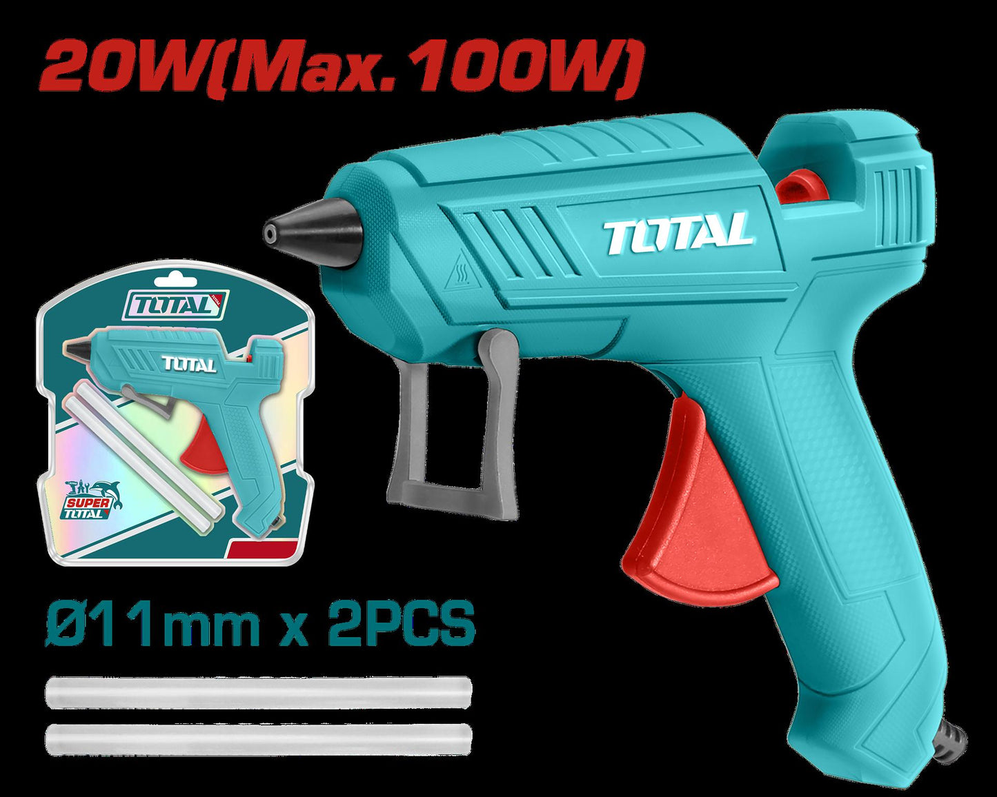 Pistola Silicona 25W 110120V Incluye 4 Barras Super Total Utt201116