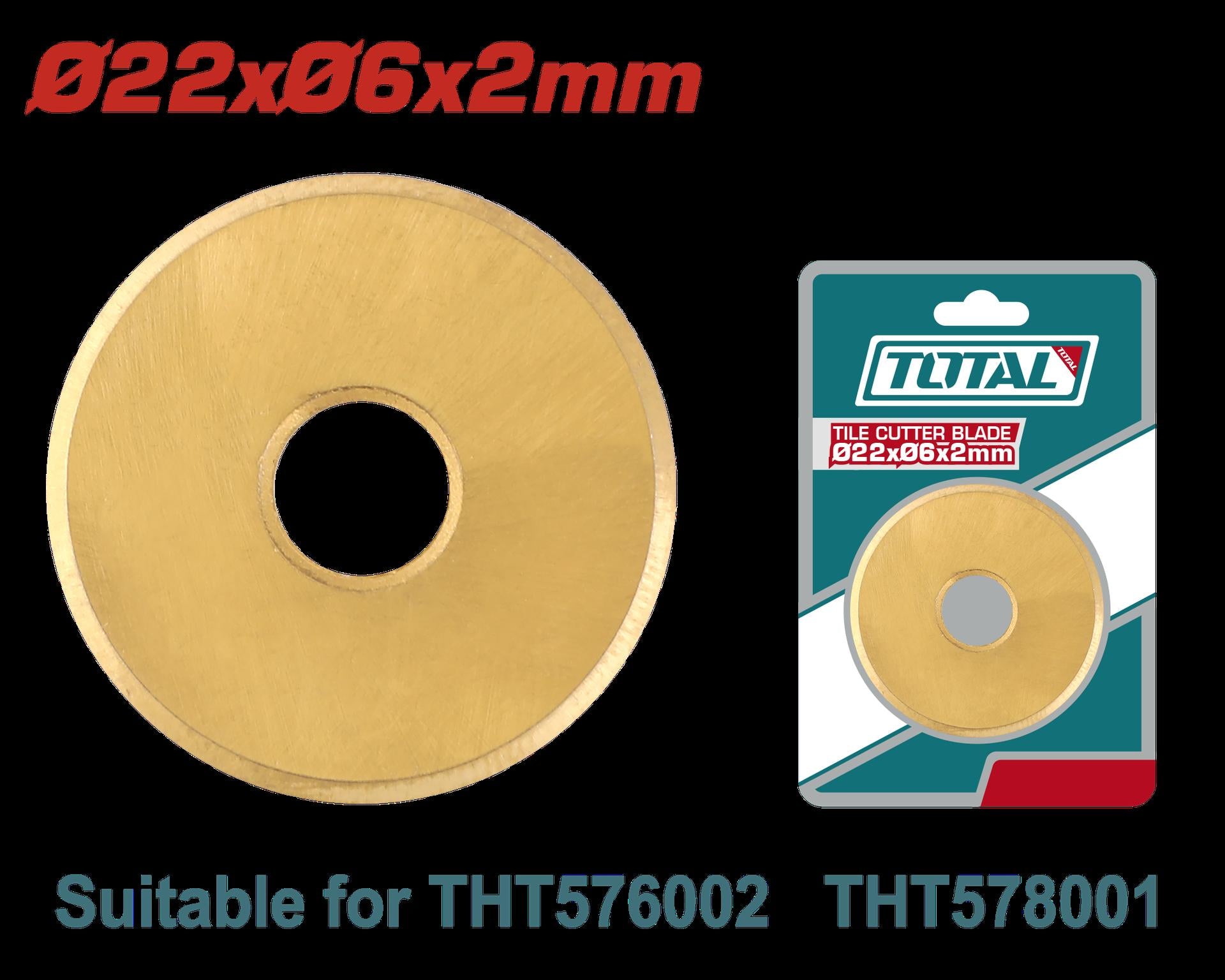Rodaja Cortabaldosa  22X06X2Mm Adaptable Tht576002 Tht578001 Super Total Tht576002B