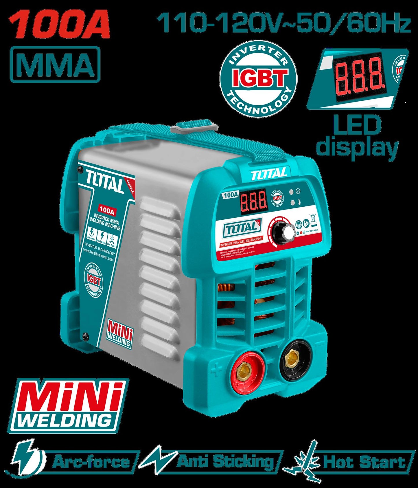 Soldador Inversor Digital 100A Mma 110220V  Super Total Utw210049