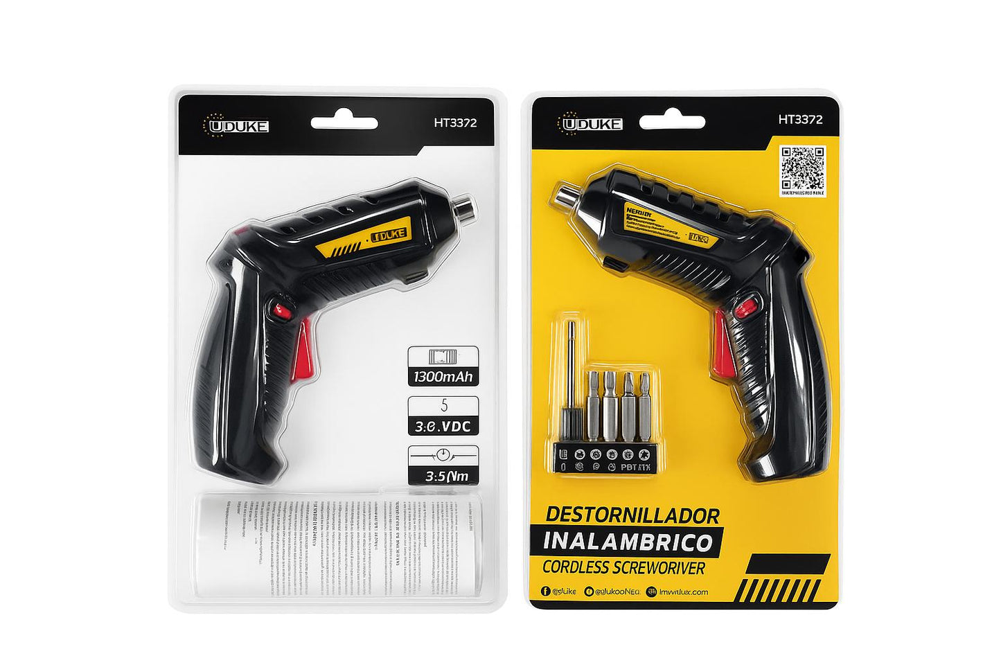 Atornillador Inalambrico 36V Incluye 6 Accesorios Carga Tipo C Uduke  Ht3372