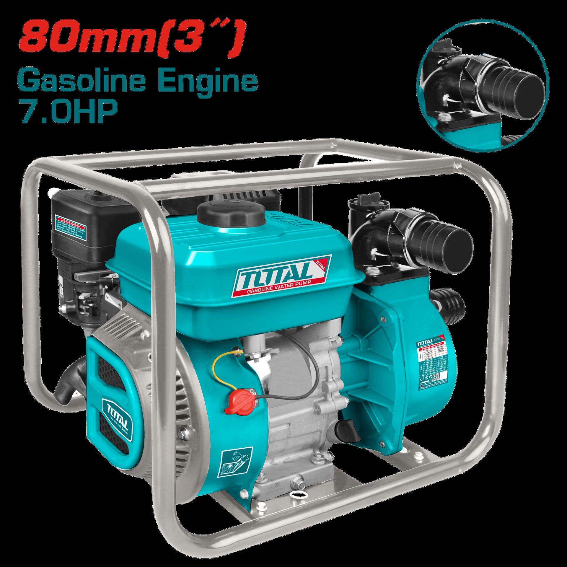 Motobomba A Gasolina 70Hp Salida 80Mm3 Flujo Max 1000Lmin Maximo Elevacion 32M  Maximo De Succion 8M Desplazamiento 208Cc Capacidad Tanque 36L Industrial Super Total Tp3302