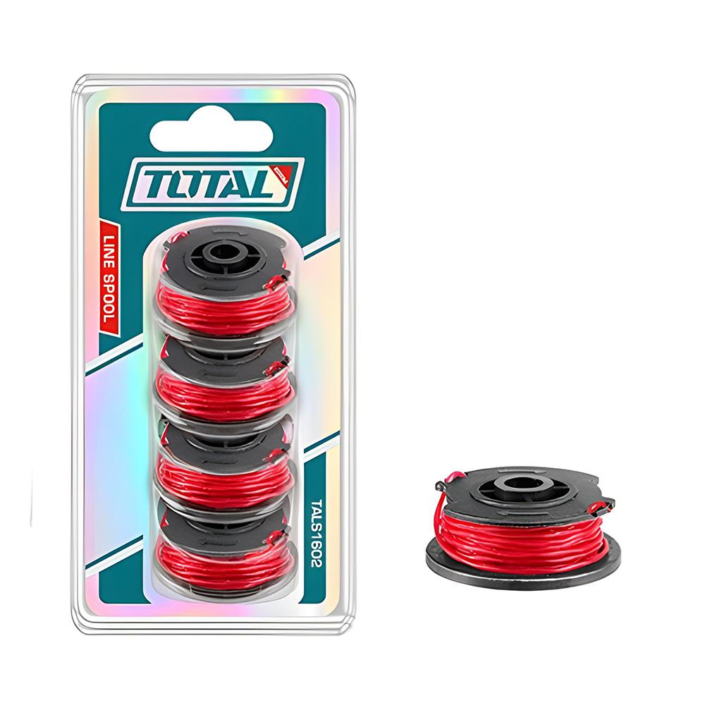 Nylon Guadañadora 16Mm X 5Mts Juego X 4 Pzs Insdustrial Super Total Tals1602