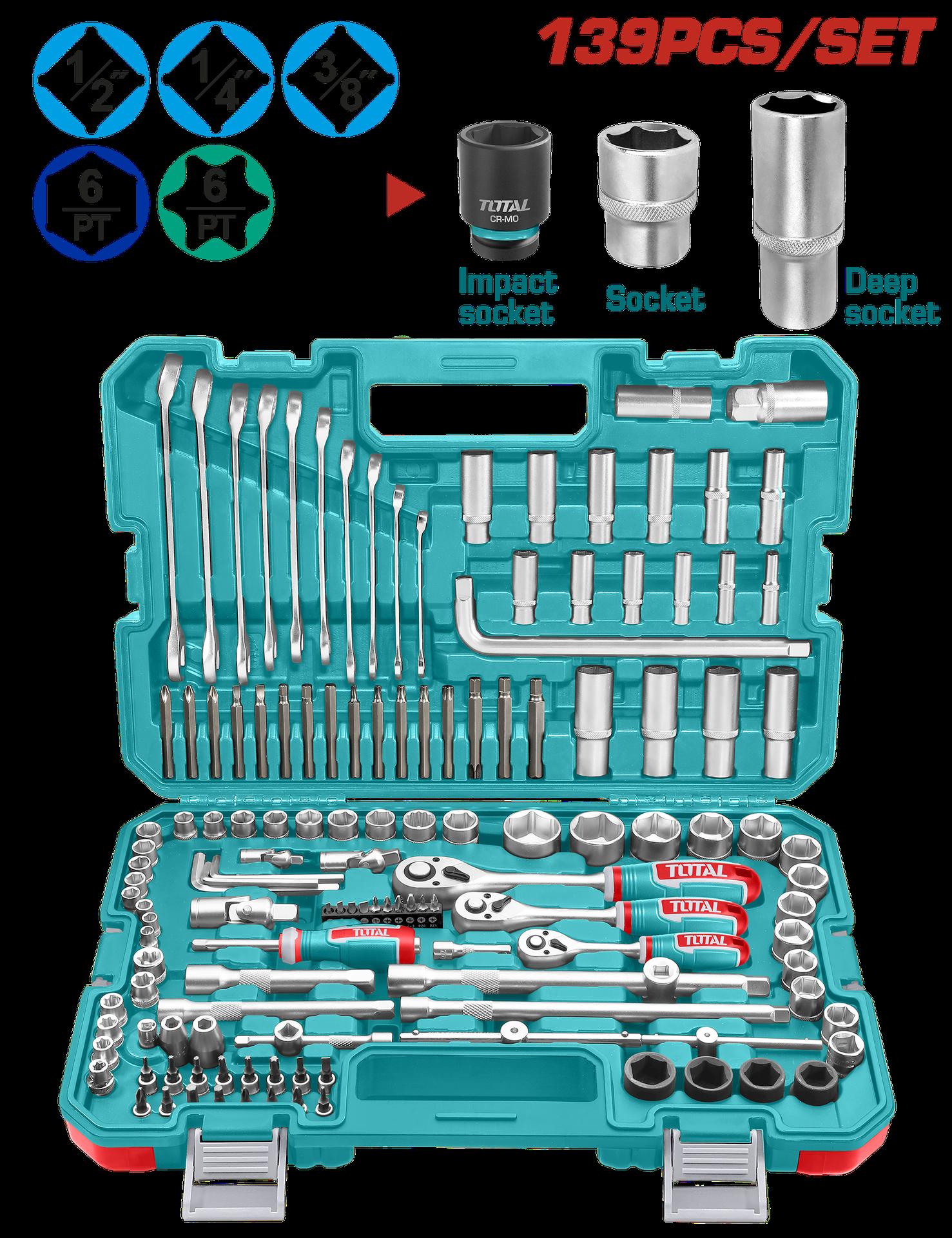 Rache Con Copas  121438 X 139 Pzs Industrial Super Total Thkthp21396