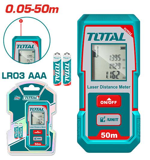 Medidor De Distancias Laser 50Mts  Industrial Super Total Tmt55016