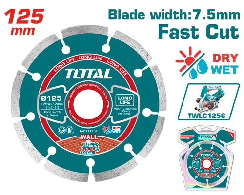 Disco Diamantado Segmentado 5 X 78 Para Uso Twlc1256  Utwlc1256 Industrial Super Total Tac111254