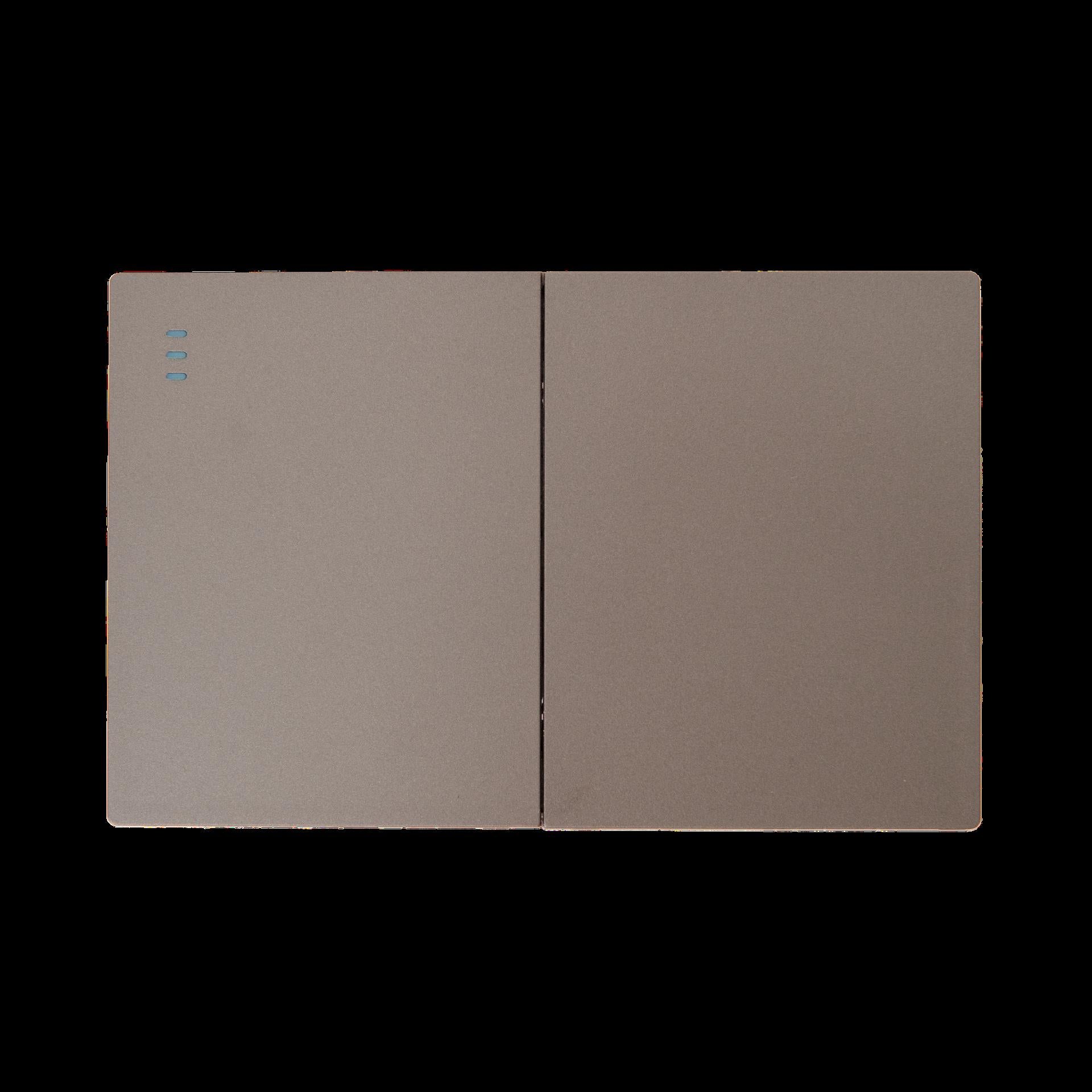 Swiche Doble Terra Gris Uduke V8007