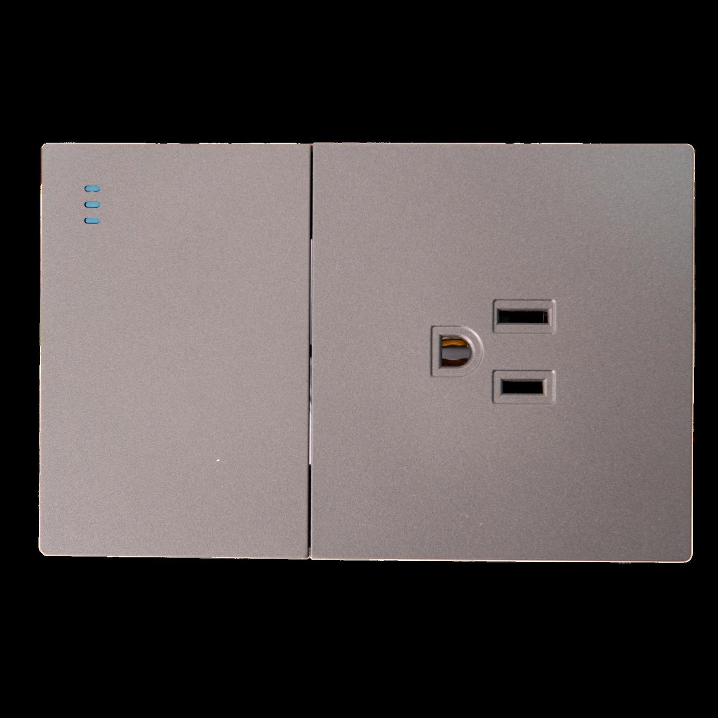 Toma Swiche Terra Gris Uduke V8018
