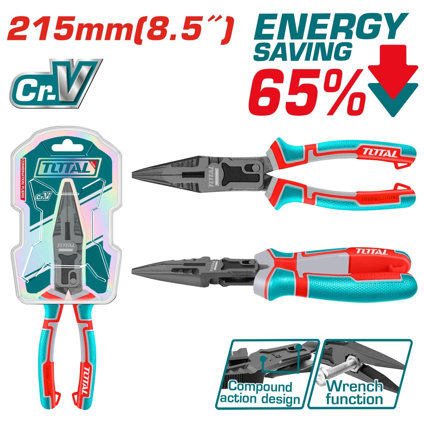 Pinza 85  Cromo Vanadium Industrial Total Thtc520806