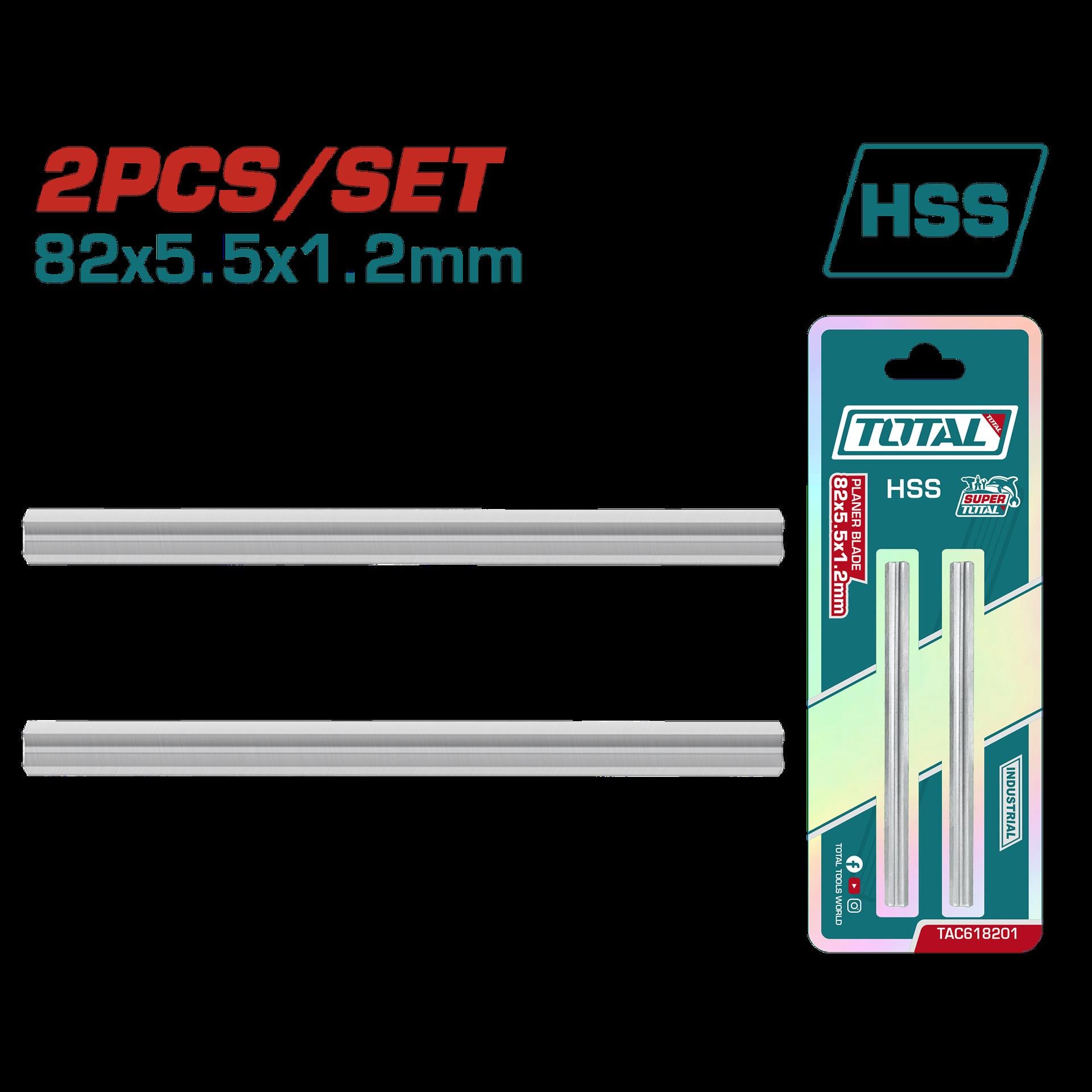 Cuchilla Para Cepillo Electrico 82X55X12Mm Compatible Con Tl1108236 Industrial Total Tac618201