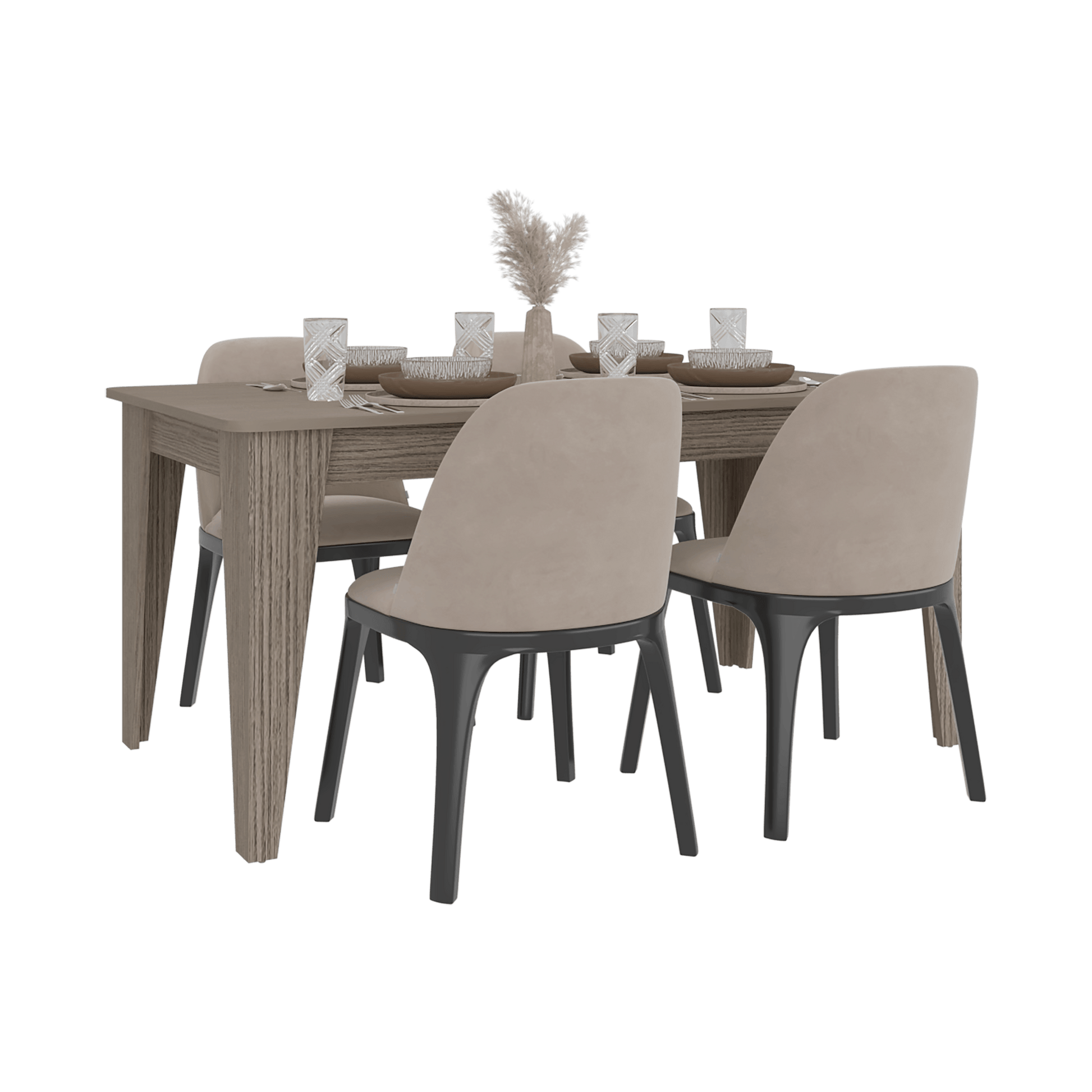 Mesa Comedor Torino 74X160X88 Rta Positano