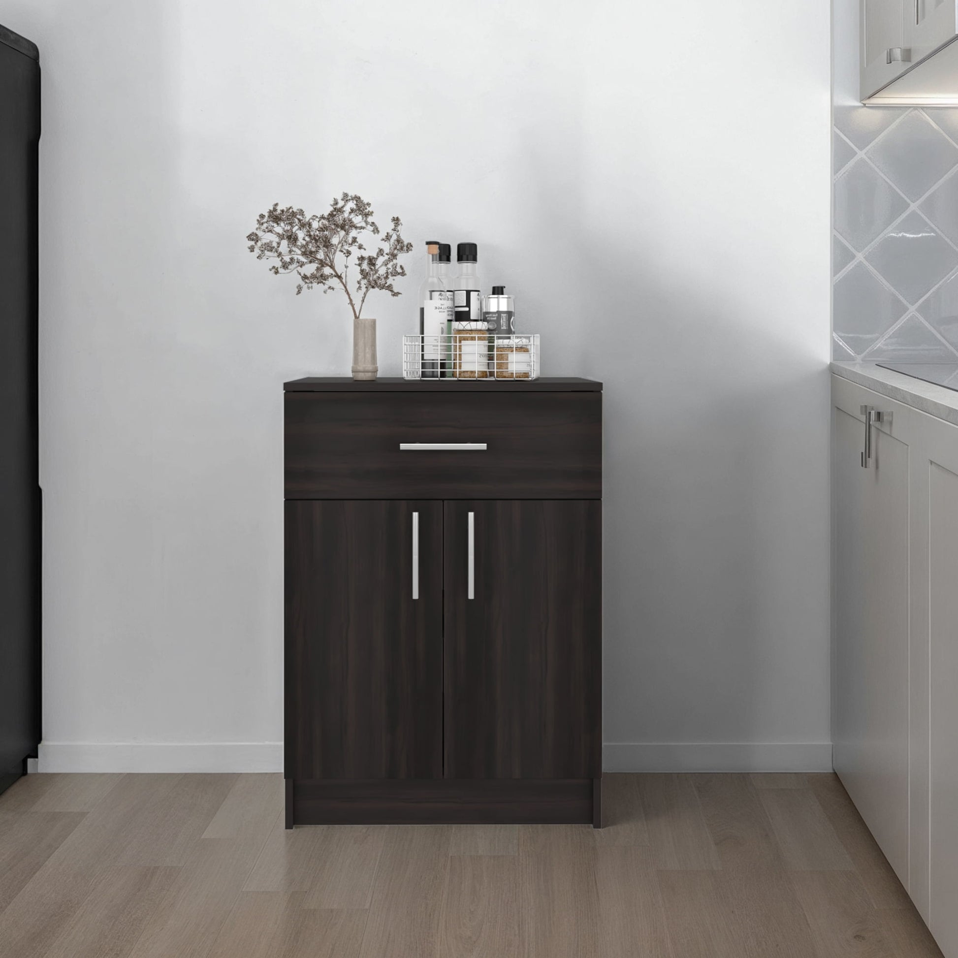 Mueble Auxiliar Cocina Mayorca 85X60X40 Rta Nogal Zf