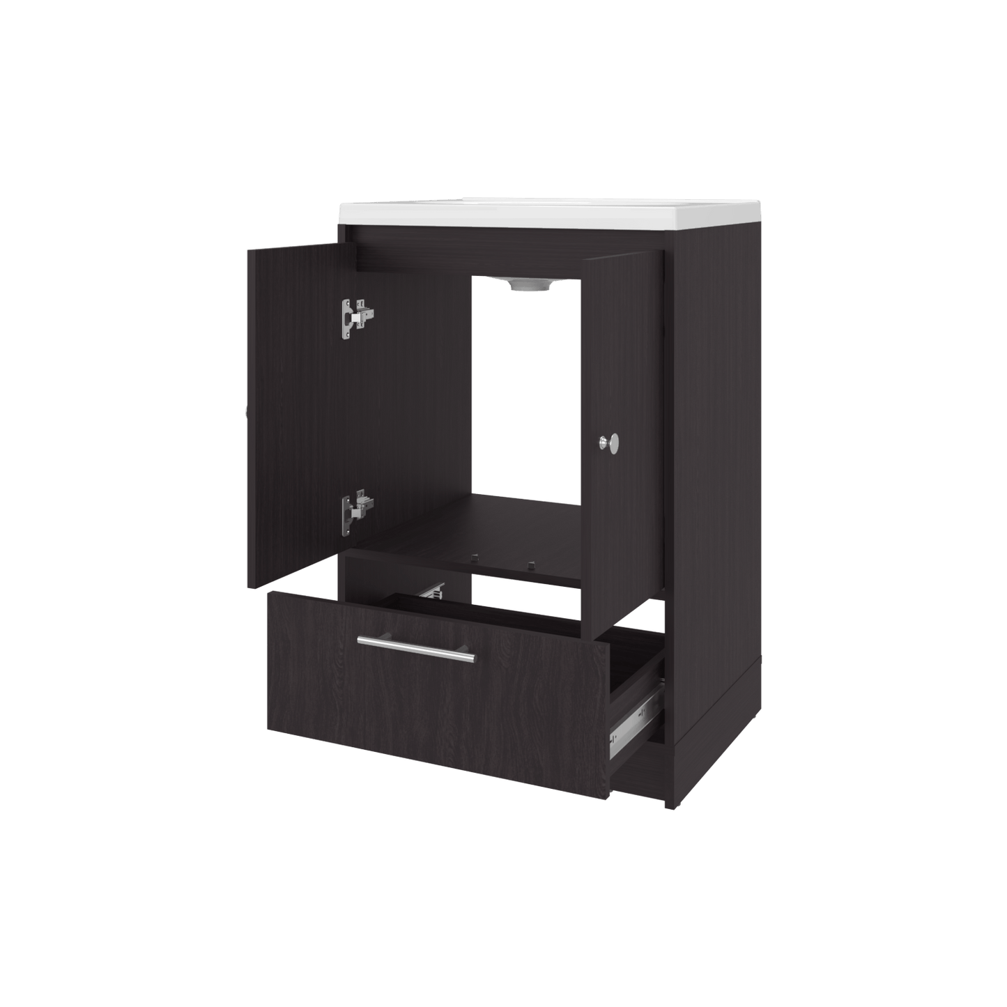 Mueble Para Lavamanos Madison 60 A Piso 89X60X45 Rta Wengue Zf