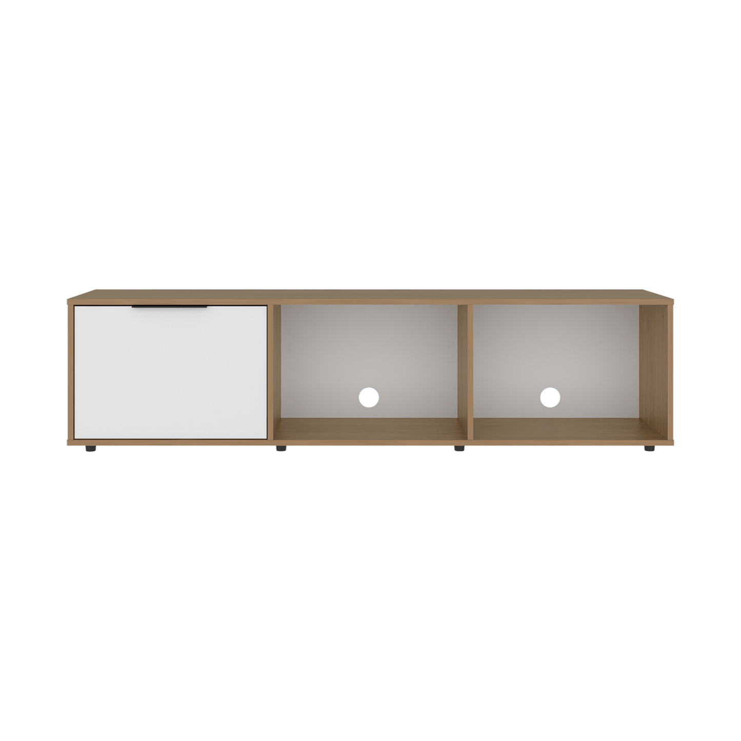 Rack De Tv 65" Dorne 41X162X35 Rta Fresno Blanco Zf
