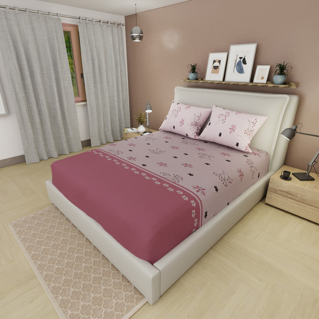 Sábana Ajustable Pradera Rosé