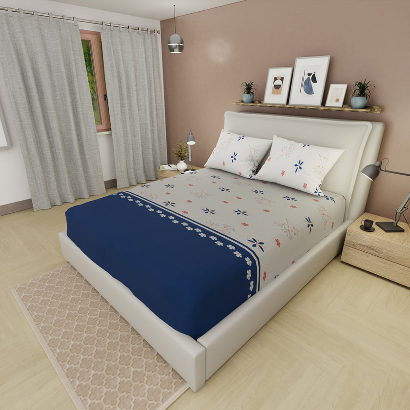 Sábana Ajustable Pradera Blue