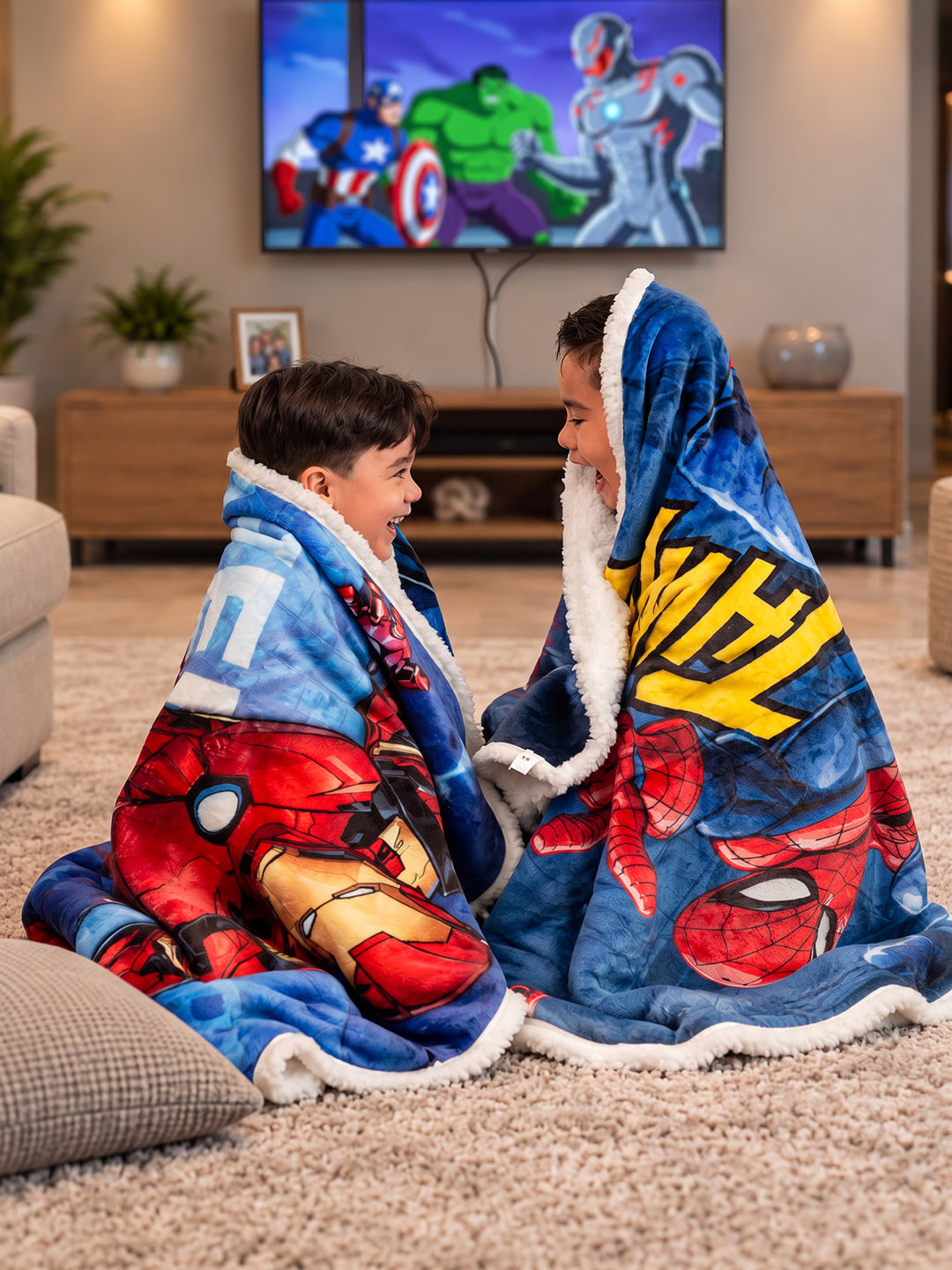 Cobija Ovejera Infantil  Disney Spider-Man