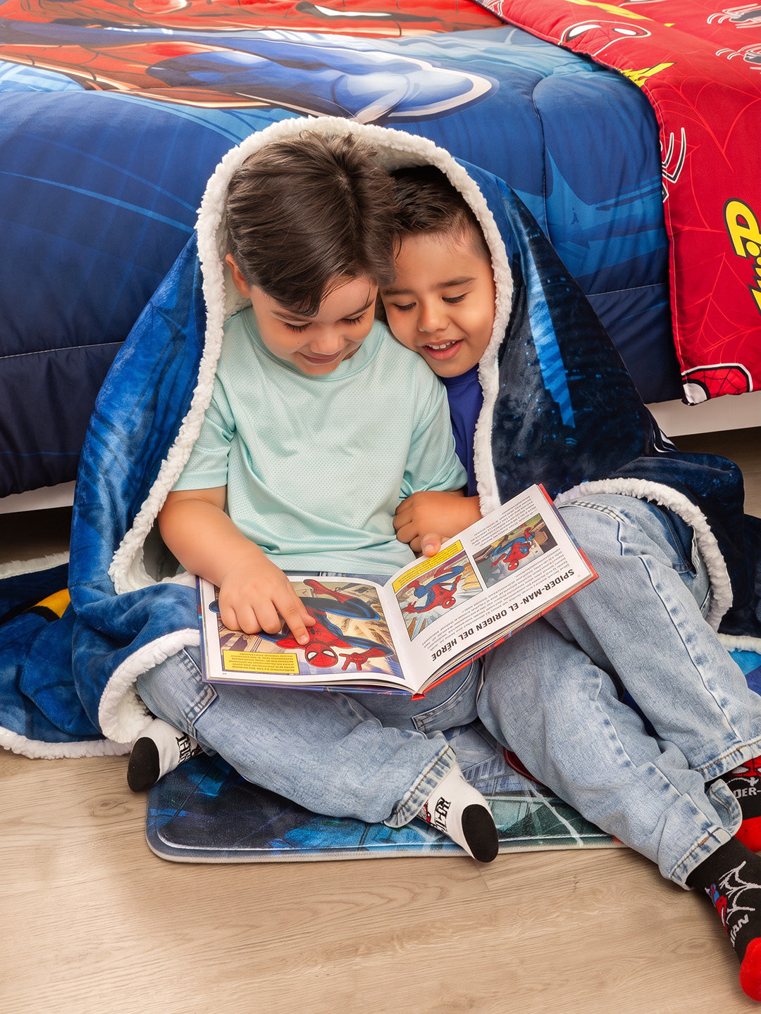 Cobija Ovejera Infantil  Disney Spider-Man