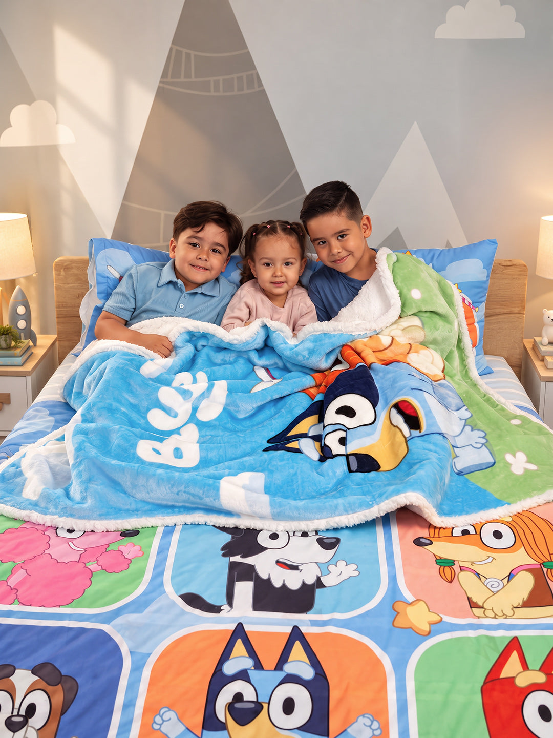 Cobija Ovejera Infantil  Bluey
