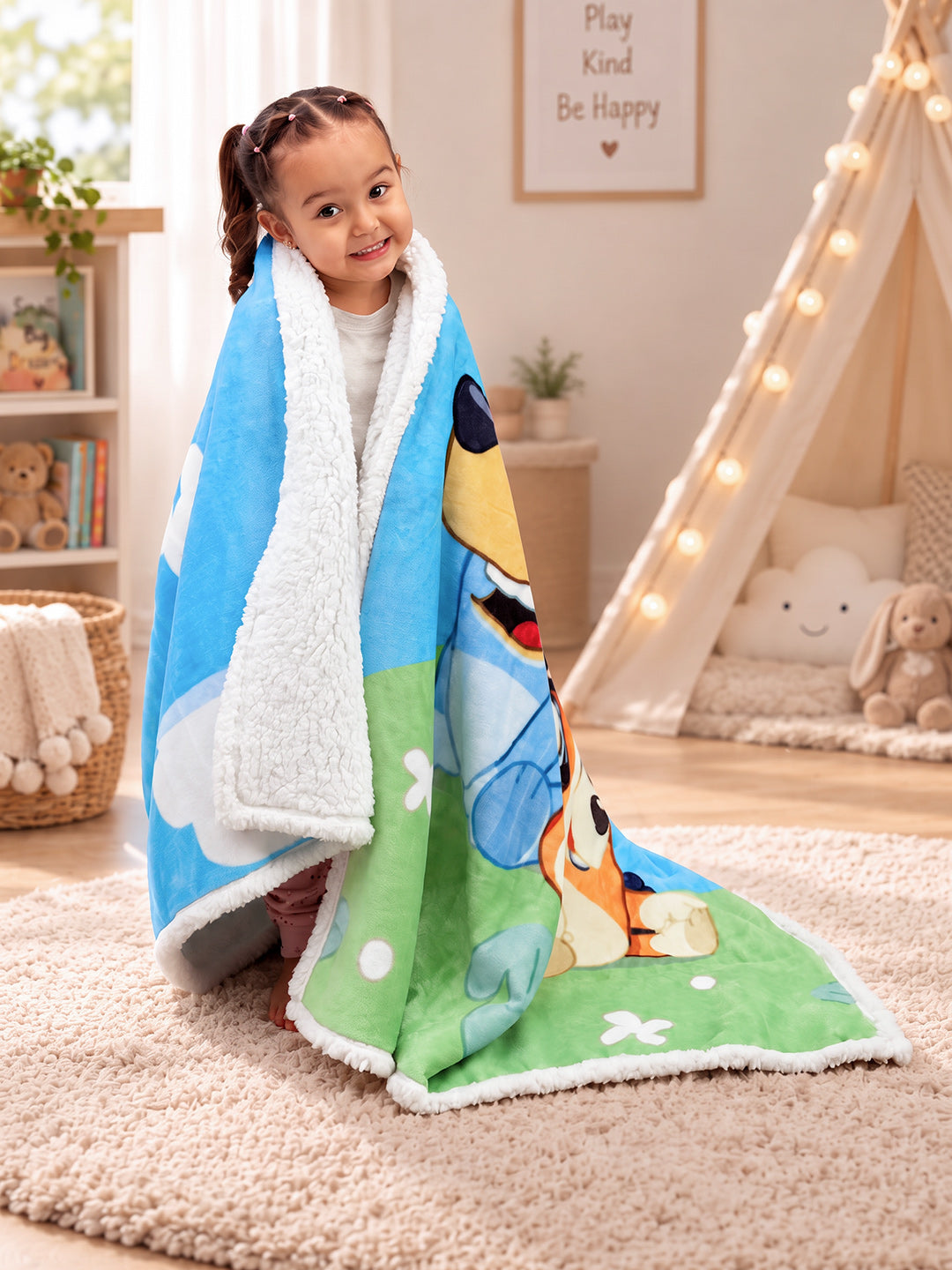 Cobija Ovejera Infantil  Bluey