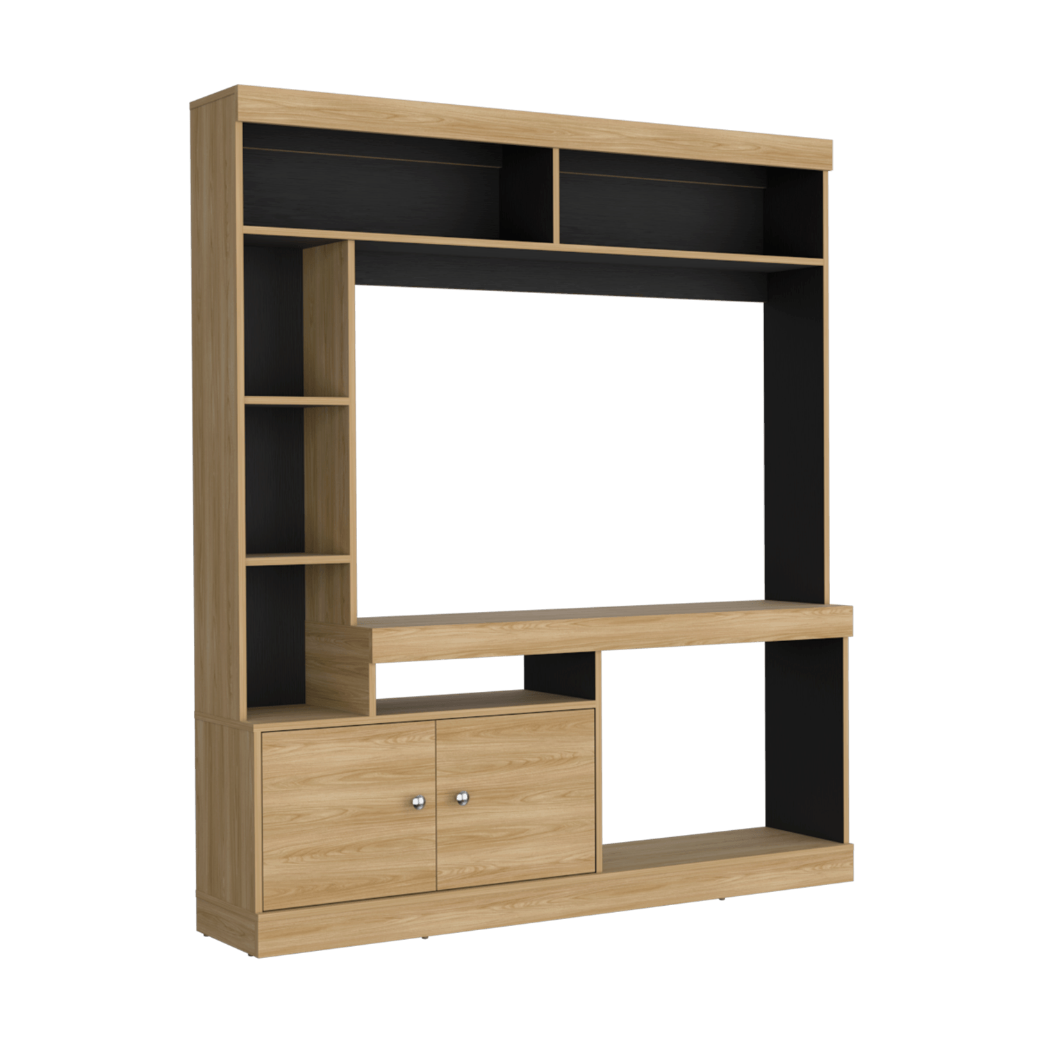 Centro De Entretenimiento Dante Tv 55'' 180X180X30 Rta Fresno Wengue