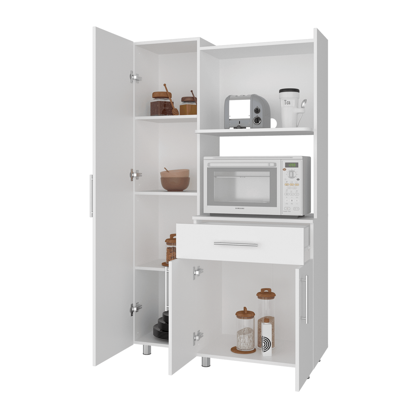 Alacena Pantress 165X98X40 Rta Blanco Zf