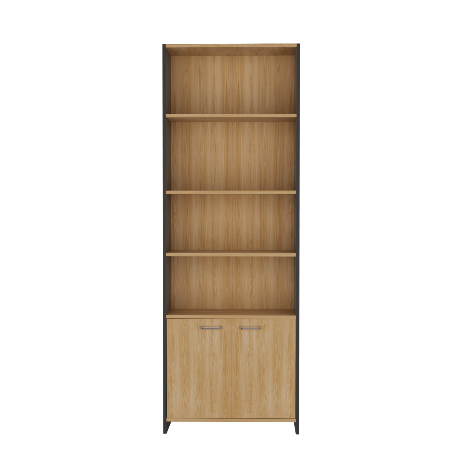 Biblioteca Lisa 180 Con Puertas 180 X63X26 Rta Fresno Wengue