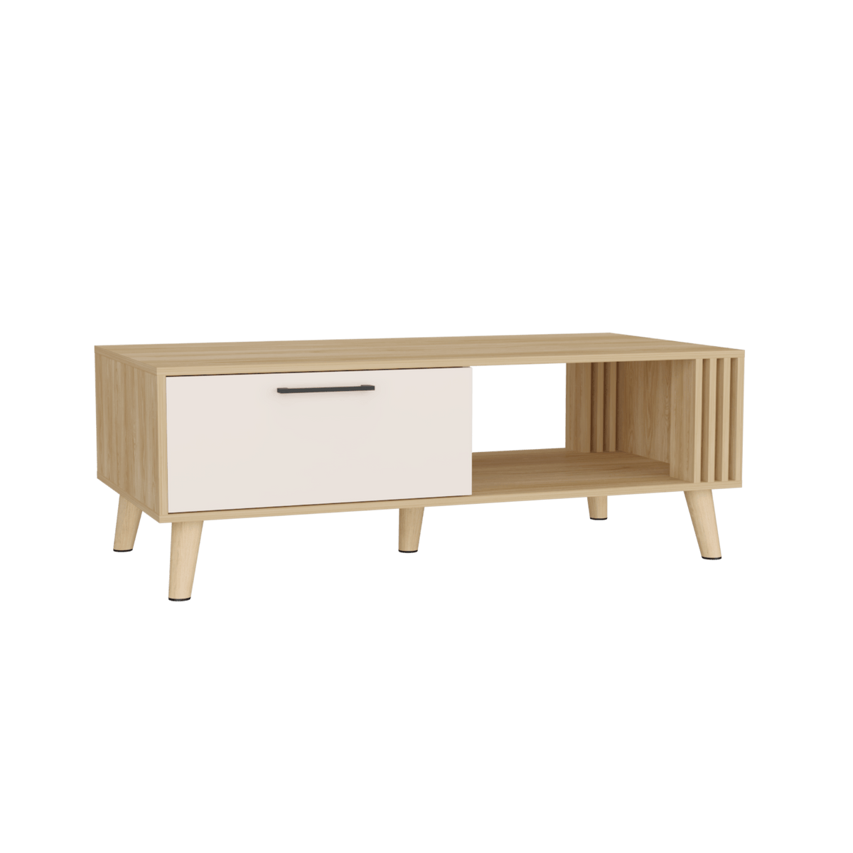 Mesa De Centro Vance 43X120X60 Rta Fresno Eu Capri