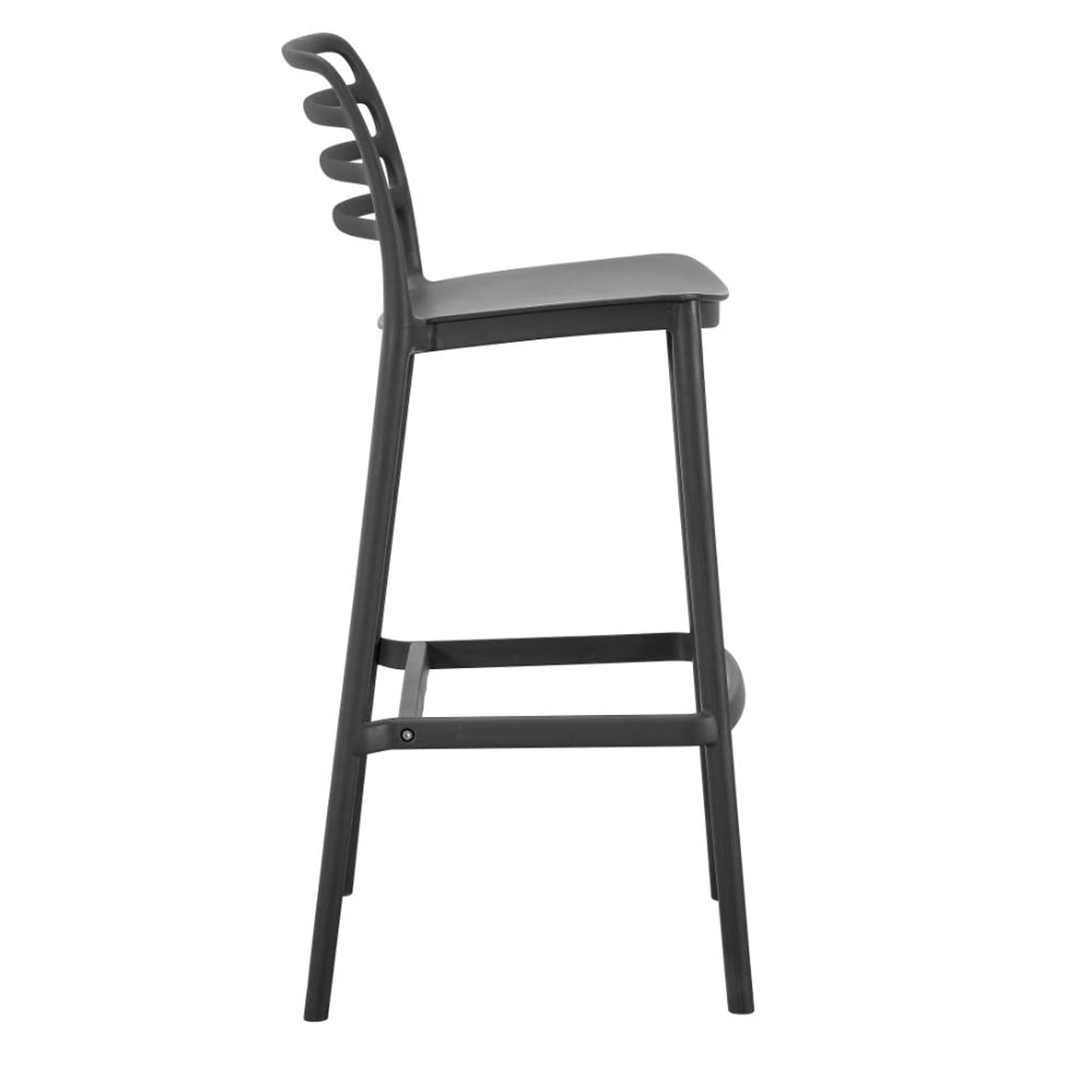 Silla Bar Palawan 101X37X51 Rta Negro