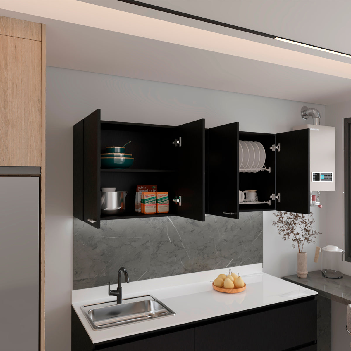 Gabinete Superior 150 Portofino 60X150X31 Rta Wengue N/A