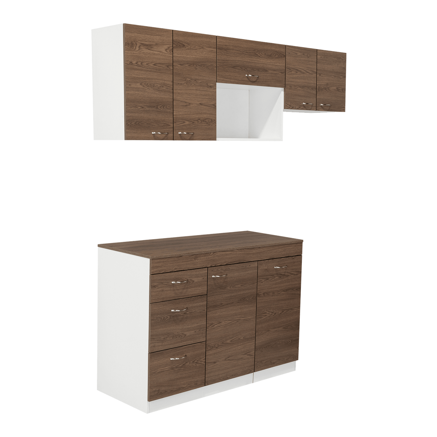 Cocina 120 Grecia Rta Blanco + Milan