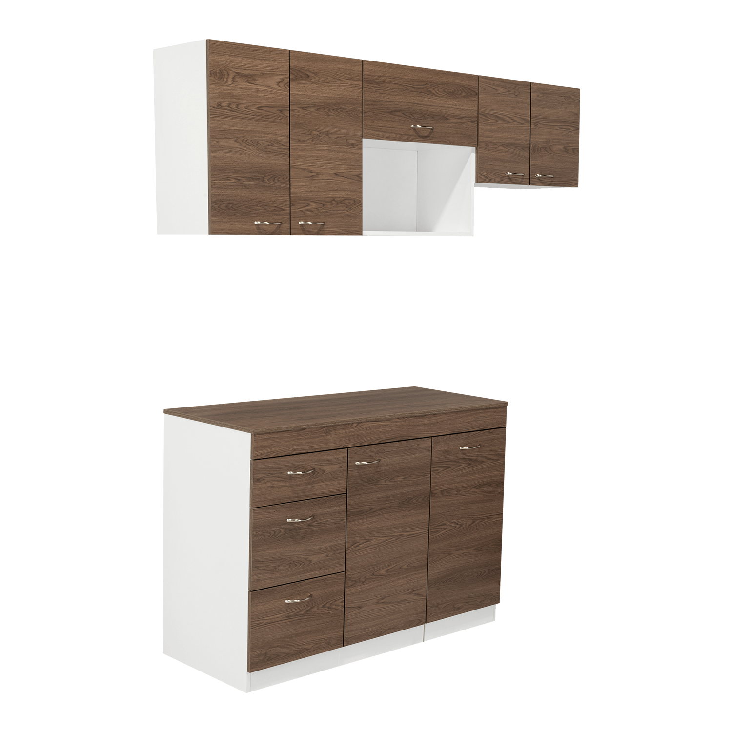 Cocina 120 Grecia Rta Blanco + Milan