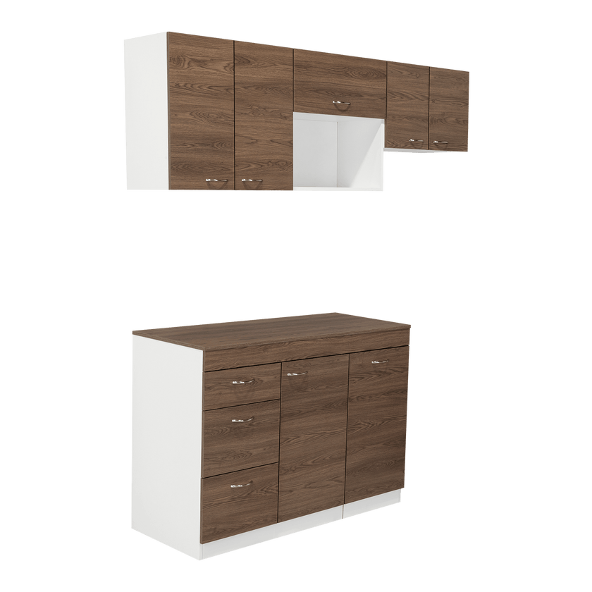 Cocina 120 Grecia Rta Blanco + Milan