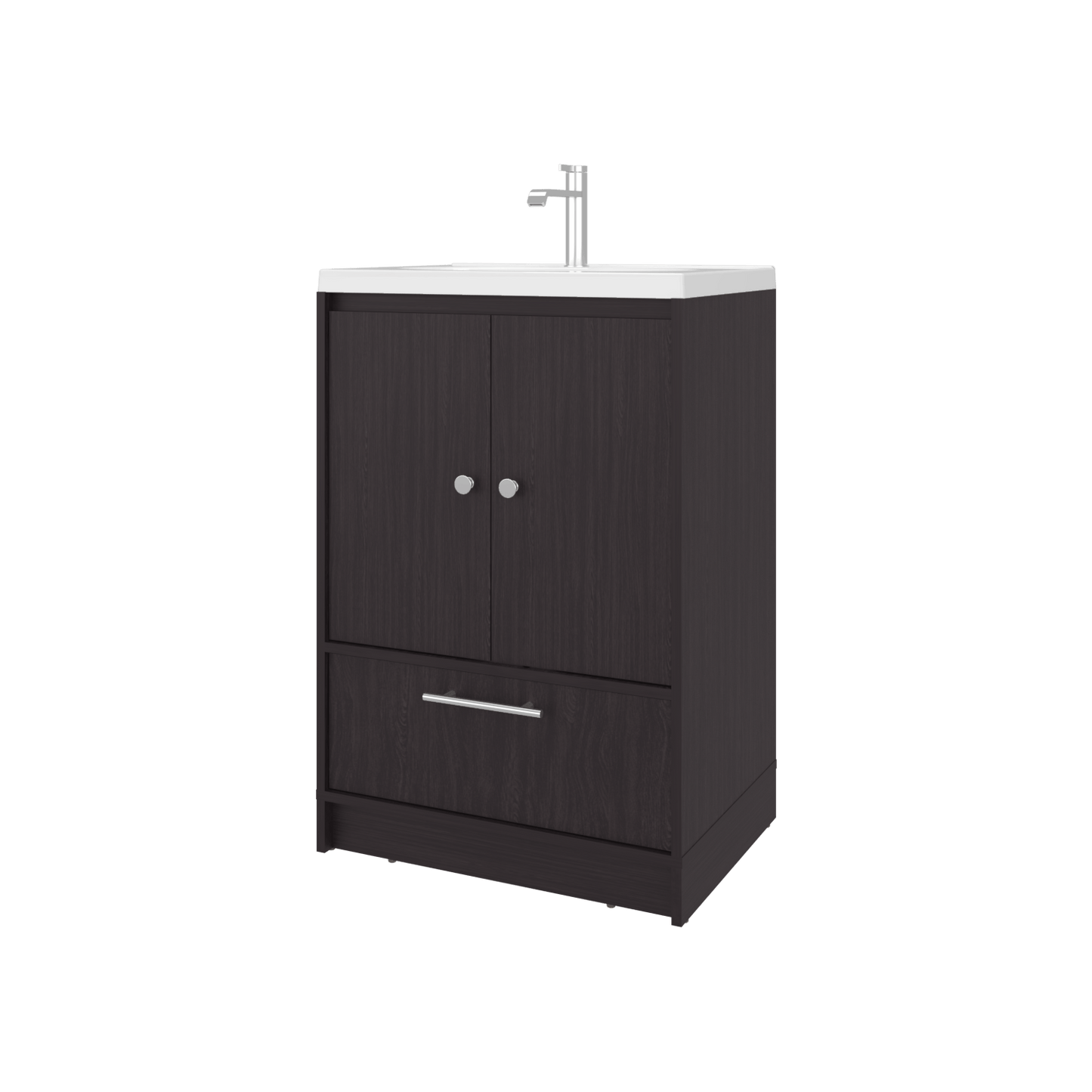 Mueble Para Lavamanos Madison 60 A Piso 89X60X45 Rta Wengue Zf