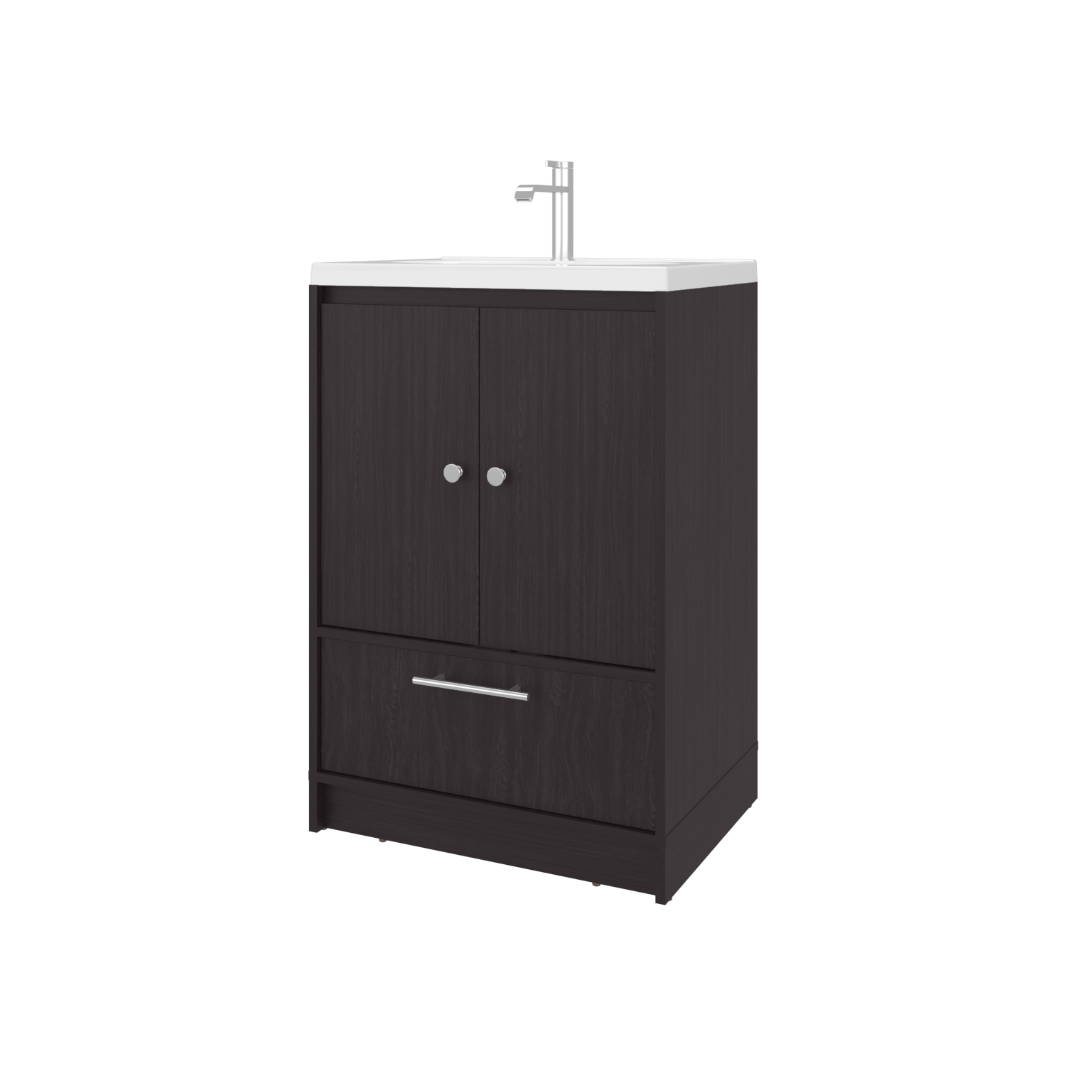 Mueble Para Lavamanos Madison 60 A Piso 89X60X45 Rta Wengue Zf
