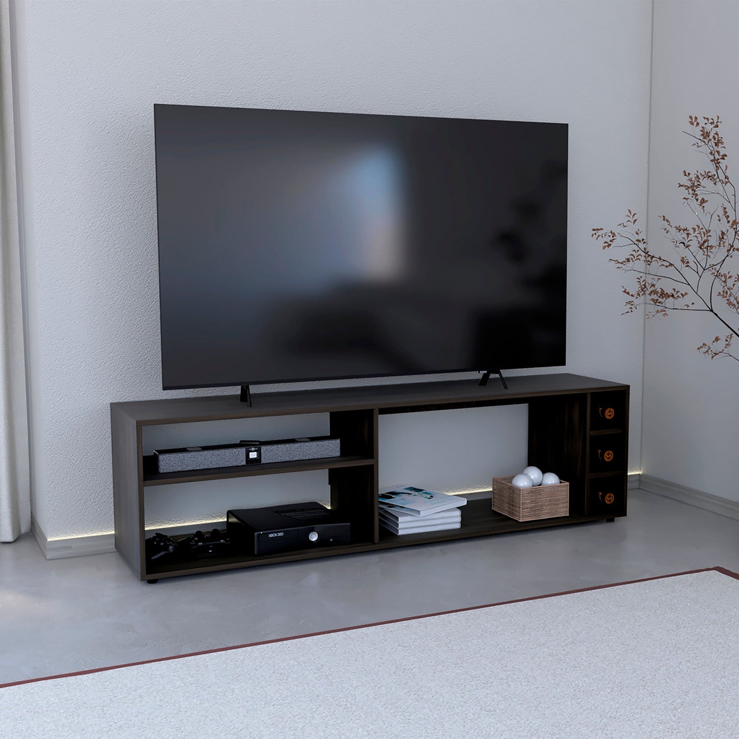 Rack De Tv Suxta 45X160X35 Rta Nogal Eu